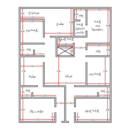 خريطة منزل 90 متر،خرائط و تصاميم لمنازل صغيره 3194 5