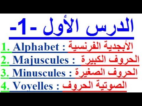 كيف تتعلم الفرنسية , دروس لتعلم الفرنسيه للمبتدئين