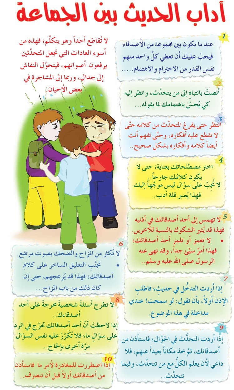 اداب الكلام مع الناس،اداب الحديث في الاسلام 3148 2